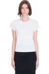 HELMUT LANG T-SHIRT IN WHITE COTTON,11635770