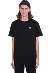 FILA SEAMUS TEE T-SHIRT IN BLACK COTTON,11635019