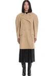 GIVENCHY COAT IN BEIGE WOOL,11634988