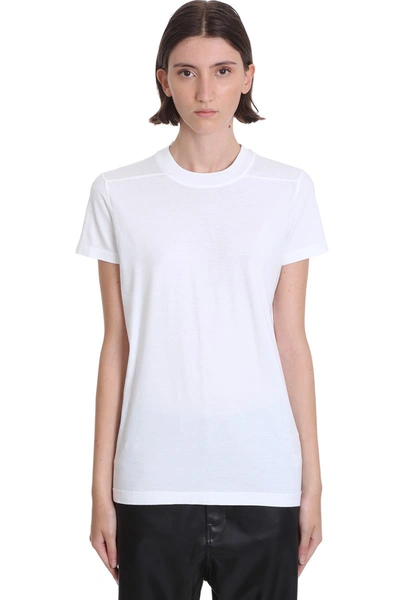 Drkshdw Ss Crew Level T-shirt In White Cotton