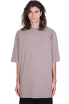 DRKSHDW JUMBO TEE T-SHIRT IN TAUPE COTTON,DU20F1274RN74 putty