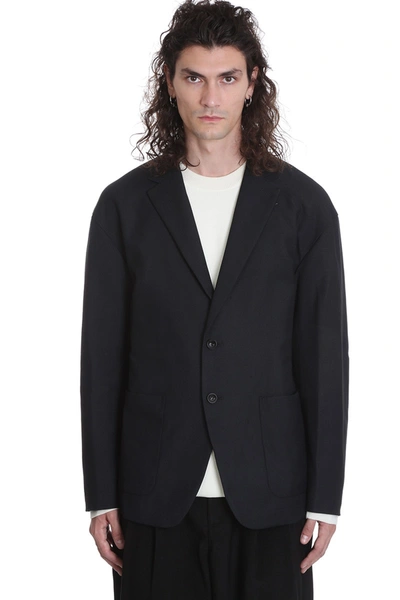 Attachment Blazer In Black Wool