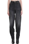 ISABEL MARANT ÉTOILE CORSYJ JEANS IN BLACK DENIM,11638410