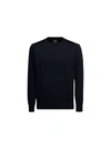 Paul & Shark Logo-patch Organic Cotton Jumper In Blu