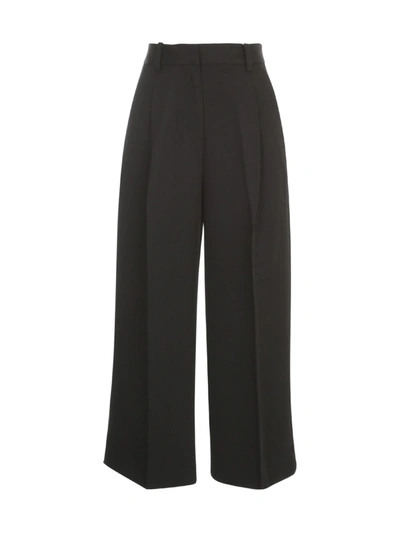 Michael Michael Kors Pleated Waist Culottes In Black