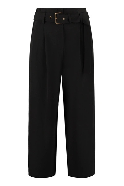 Michael Michael Kors Culotte Pants In Stretching Cady In Black