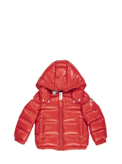 Moncler Kids' Dumon Red Down Jacket In Rosso