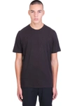 THEORY ESSENTIAL TEE C T-SHIRT IN BLACK COTTON,11651908