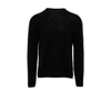 Prada Combed Wool Crewneck In Black