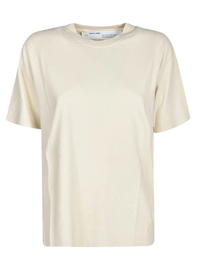 Off-white Short Sleeve T-shirt In Ecru` Ecru`