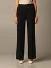 Theory High-waisted Wide Trousers In Black