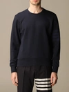 THOM BROWNE COTTON SWEATER WITH BANDS,11675375