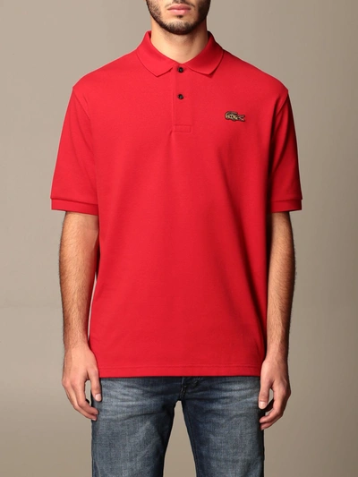Lacoste Lve Lacoste L!ve Polo Shirt Polo Shirt Men Lacoste L!ve In Red