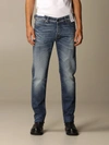 PT01 PT JEANS PT JEANS IN SUPER SLIM STRETCH USED DENIM,11673642