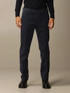 Pt01 Pt Pants Business Pt Trousers In Ultra-fine Stretch Soft Cotton In Blue