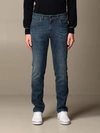 FAY JEANS IN USED STRETCH COTTON DENIM,11672720