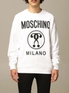 MOSCHINO COUTURE SWEATSHIRT WITH DOUBLE QUESTION MARK PRINT,11671953