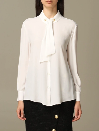 Boutique Moschino Shirt With Sash In White