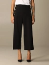 VERSACE TROUSERS WITH METAL BUTTONS,11671620