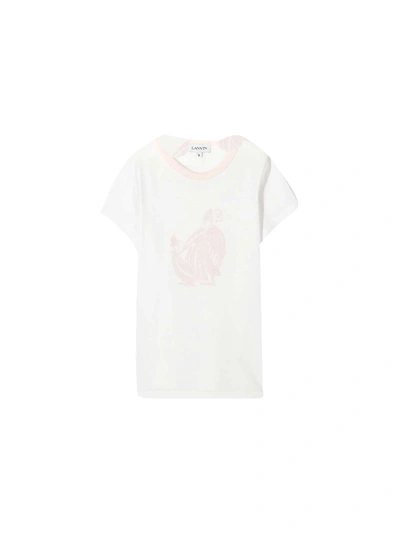 Lanvin Kids' White T-shirt In Bianco