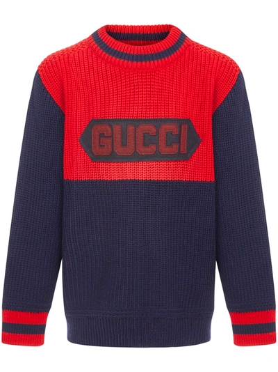 Gucci Kids' Junior Sweater In Blue
