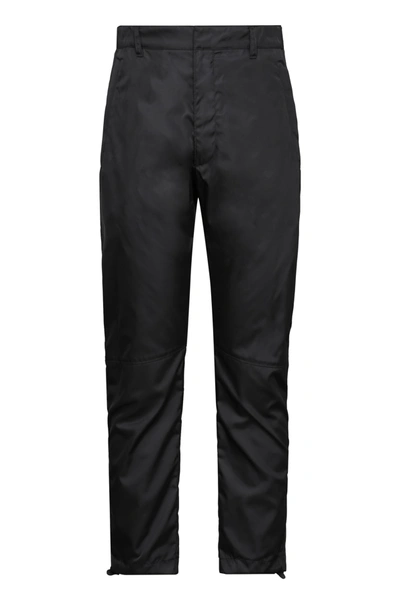 Prada Technical-nylon Pants In Black