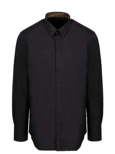 Fendi Classic Shirt In Black