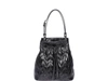 MIU MIU SHINY CALF QUILTED BUCKET BAG,11322044