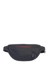 Alexander Mcqueen Pouch With Logo In Nero