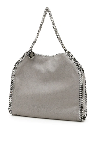 Stella Mccartney Falabella Foldover Tote Bag In Light Grey