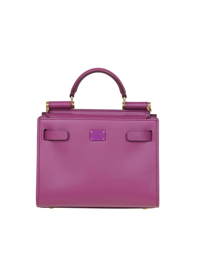 Dolce & Gabbana Sicily 62 Mini Bag In Calf Leather In Purple