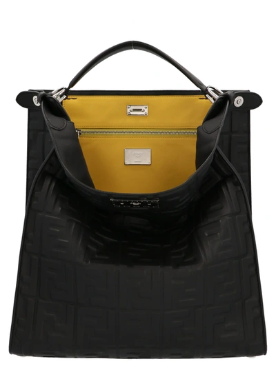 Fendi Peekaboo Tote Bag In Black