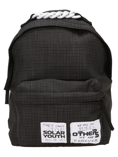 Raf Simons Rs Pak R Xs Small Check Backpack In Rs Small Check