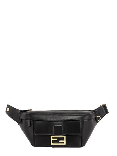 Fendi Leather Belt Bag In Black