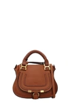 CHLOÉ MINI MERCIE HAND BAG IN LEATHER COLOR LEATHER,11634858