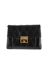 GIVENCHY BLACK SMALL GV3 QUILTED BAG,BB501C B08Z 001