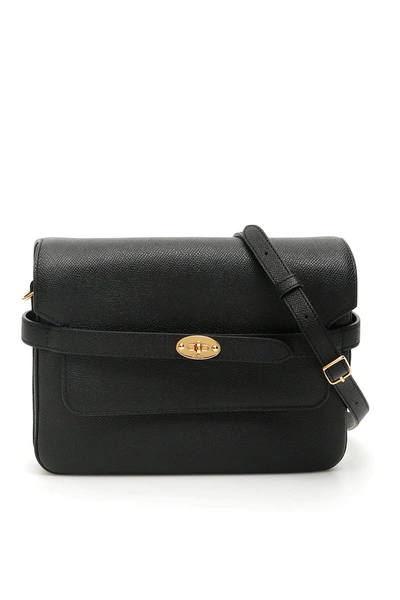 Mulberry Belted Bayswater Accordion Bag In Black
