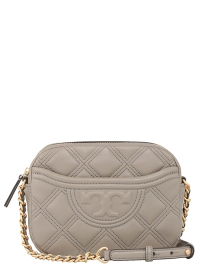 Tory Burch Fleming Camera Bag In Gray Heron