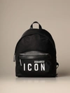 DSQUARED2 NYLON BACKPACK WITH ICON LOGO,11672110