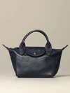 LONGCHAMP MINI BAG LE PLIAGE CUIR BAG IN MINI LEATHER WITH LOGO,11671602