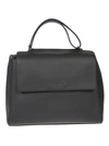 ORCIANI FRONT FLAP TOTE,BT2006 NERO NERO