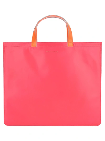 Comme Des Garçons Super Fluo Tote Bag In Pink