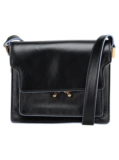 Marni Mini Trunk Soft Bag In Black