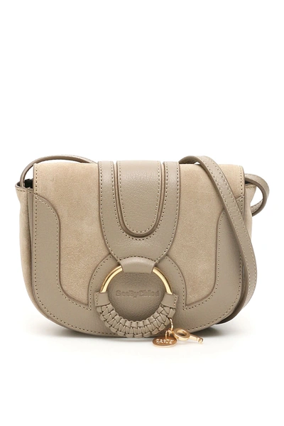 See By Chloé Mini Hana Shoulder Bag In Grey,beige