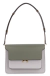 MARNI TRUNK LEATHER SHOULDER BAG,SBMPN09NO3LV583 Z089N