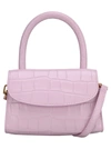 BY FAR BY FAR MINI CROCODILE-EFFECT TOTE,19PFMINAPIDSMACPPINK