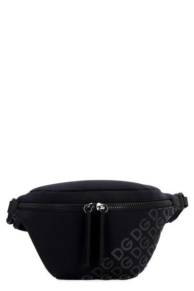 Dolce & Gabbana Neoprene Belt Bag In Black