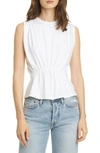 Atm Anthony Thomas Melillo Tuck Detail Sleeveless T-shirt In White