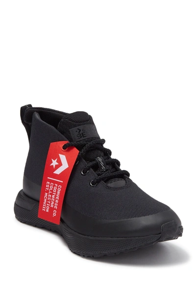 Converse Star Series Ut Mid Sneaker In Black/black/red