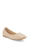 Vince Camuto Brindin Leather Flat In Bungalow Beige Leather